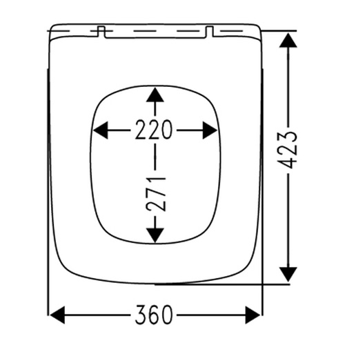 Sedátko ke klozetům SLIM, odnímatelné, pozvolné sklápění, ocelové panty, duraplast, DERBY VIGOUR