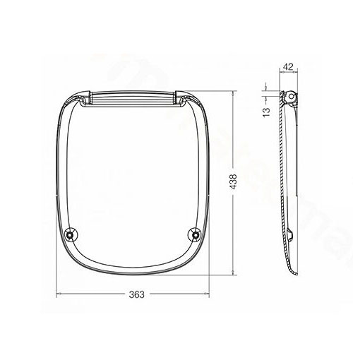 Sedátko klozetové, tvrdé, z Duroplastu, klouby kovové, STYLE