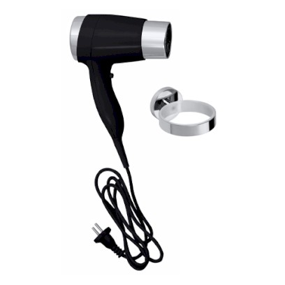 Fén černý s držákem, (set)