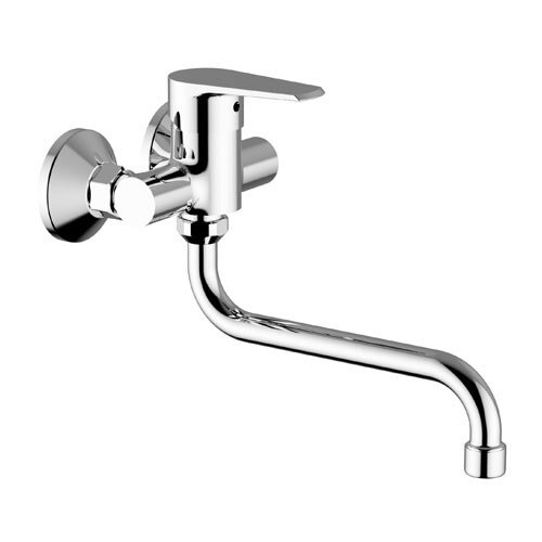 Baterie dřezová nástěnná, kulaté ústí 200 mm (rozteč 100 mm), chrom, TRINNITY NEW