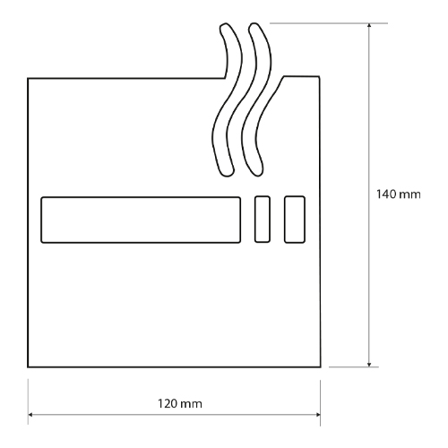Ikona - Kouření povoleno, lesk