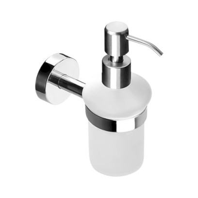 Dávkovač tekutého mýdla, nerez/sklo, povrch lesklý
(SLZD 14)