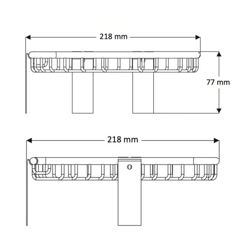 Polička rohová, nerez, povrch černý matný
(SLZD 25N)