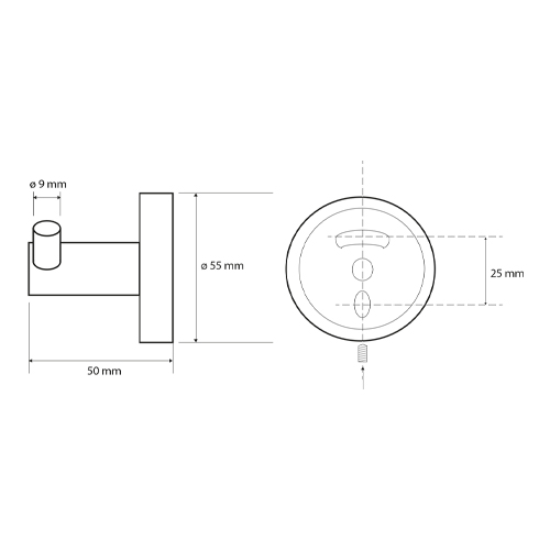 Věšáček dvojitý economy, WHITE