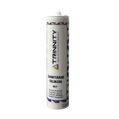 Silikon sanitární 280 ml, bílý, TRINNITY