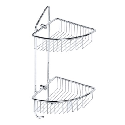 Polička drátěná rohová dvojitá, CYTRO