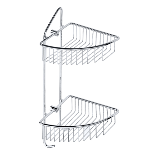 Polička drátěná rohová dvojitá, CYTRO