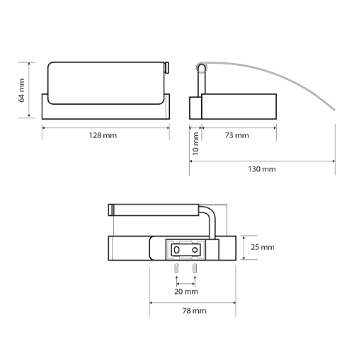 Držák toaletního papíru s krytem, SOLO