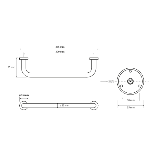 Madlo pevnostní 355 mm, OMEGA