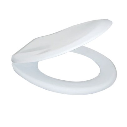 Sedátko klozetové univerzální, duroplast, antibakteriální úprava, bílá, kovové úchyty