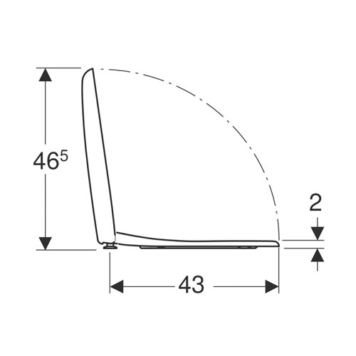 Sedátko klozetové, tvrdé, z Duroplastu, klouby ušlechtilá ocel, RENOVA Nr. 1