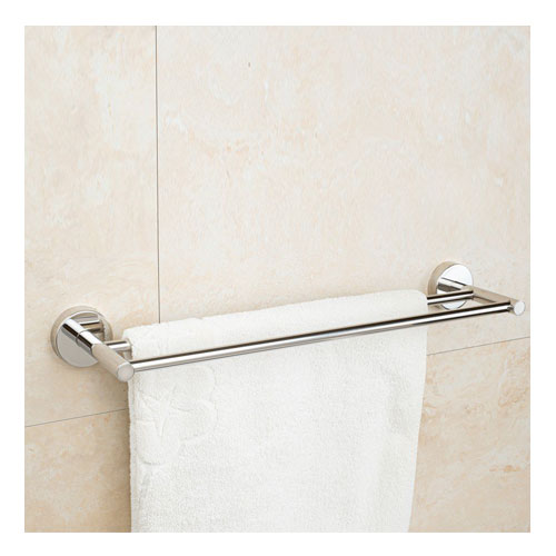 Dvojitý držák ručníků, nerez, povrch lesklý
(SLZD 11)