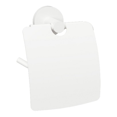 Držák toaletního papíru s krytem, WHITE