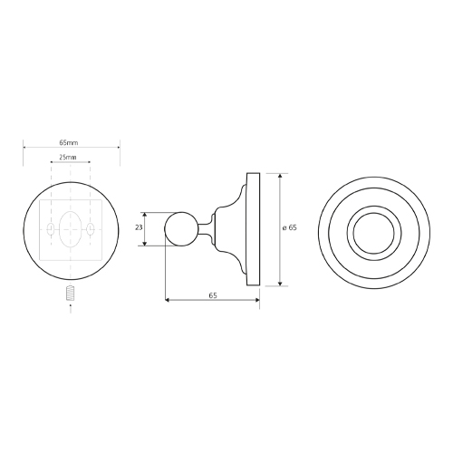 Věšáček malý, RETRO - bronz