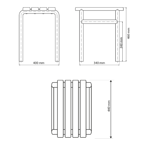 Stolička nerez, HELP