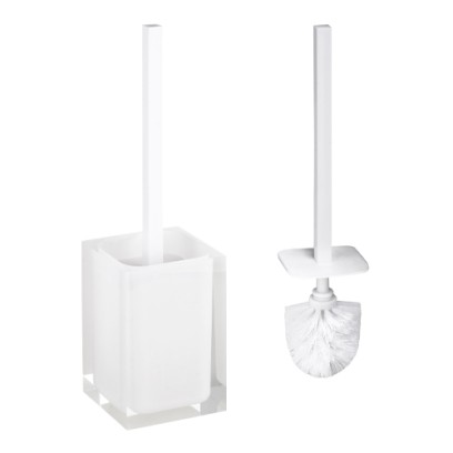 Štětka toaletní na postavení; bílá, VISTA