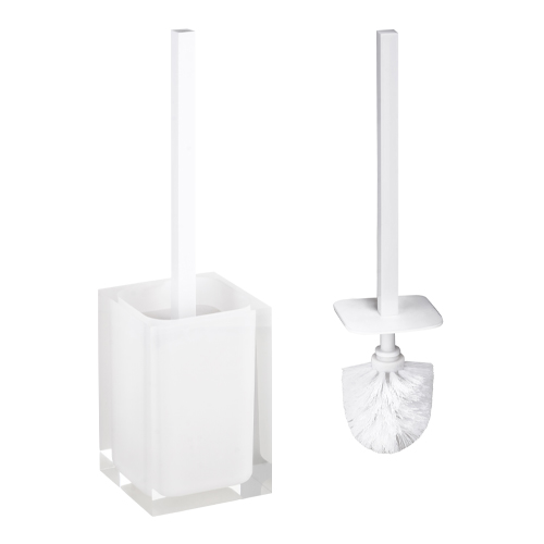 Štětka toaletní na postavení; bílá, VISTA
