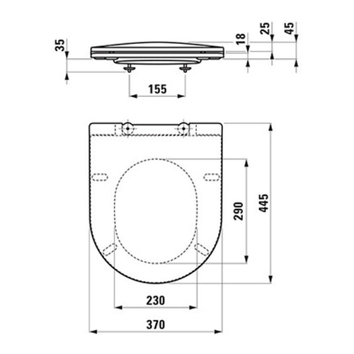 PROFI Sedátko s poklopem, odnímatelné, se zpomalovacím sklápěcím systémem, bílé, PRO