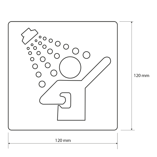 Ikona - Sprchy, lesk