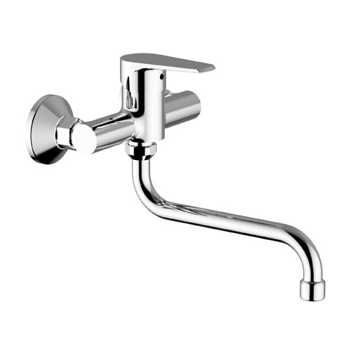 Baterie dřezová nástěnná, kulaté ústí 200 mm (rozteč 150 mm), chrom, TRINNITY NEW