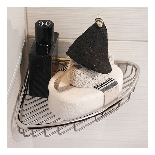 Polička rohová, nerez, povrch lesklý
(SLZD 25)