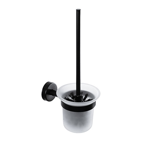 WC kartáč, nerez/sklo, povrch černý matný
(SLZD 24N)