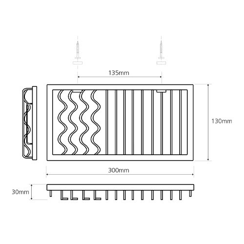 Mýdlenka obdélník nízká, CYTRO