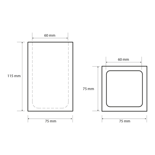 Držák zubních kartáčků na postavení, čtveratý, černý, GAMMA