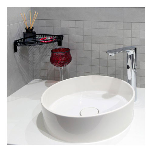 Polička rohová, nerez, povrch černý matný
(SLZD 25N)