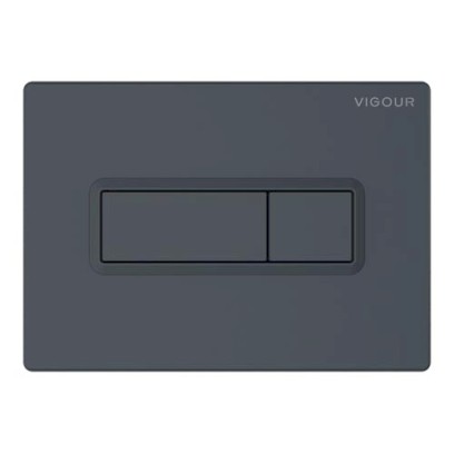 Tlačítko ovládací hranaté TEES, dvojité ovládání, antracit matný