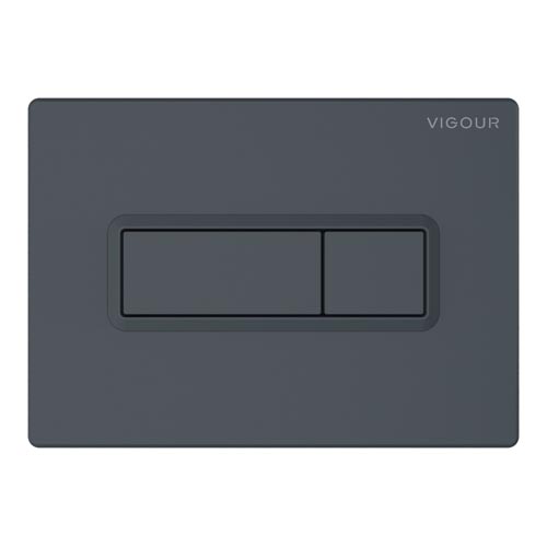 Tlačítko ovládací hranaté TEES, dvojité ovládání, antracit matný