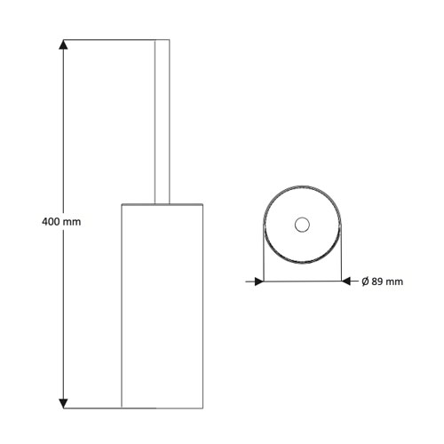 WC kartáč, nerez, povrch lesklý
(SLZD 30)