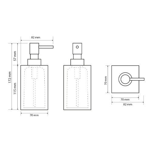 Dávkovač tekutého mýdla; bílý, VISTA