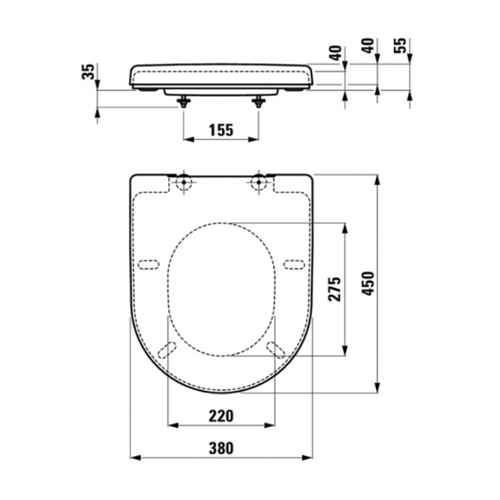 PROFI Sedátko s poklopem, rychloupínací úchyty, Microban, LAUFEN PRO