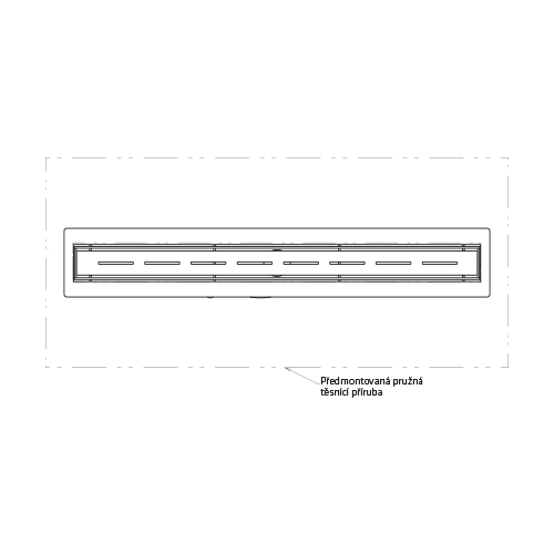 Žlab základní 90 cm, VIGOUR