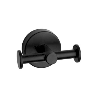 Dvojitý háček na ručníky, nerez, povrch černý matný
(SLZD 04N)