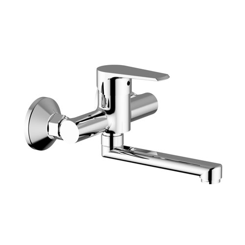 Baterie dřezová nástěnná, ploché ústí 150 mm (rozteč 150 mm), chrom, TRINNITY NEW