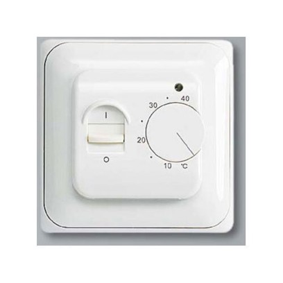 Termostat manuální CU 518: +5 °C až +40 °C, elektronický s teplotním čidlem podlahy, bílý