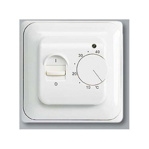 Termostat manuální CU 518: +5 °C až +40 °C, elektronický s teplotním čidlem podlahy, bílý