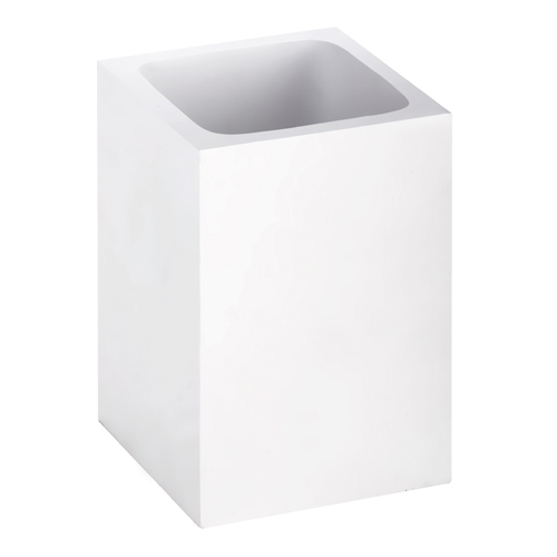 Držák zubních kartáčků na postavení, čtveratý, bílý, GAMMA