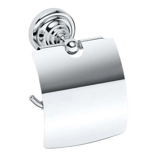 Držák toaletního papíru s krytem, chrom, RETRO 1