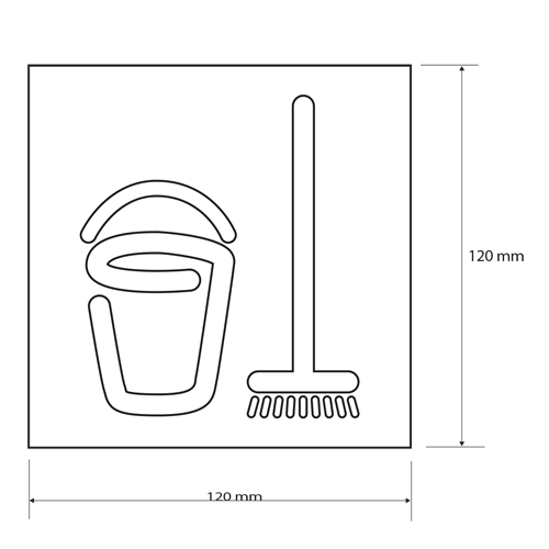 Ikona - Úklidová místnost, lesk