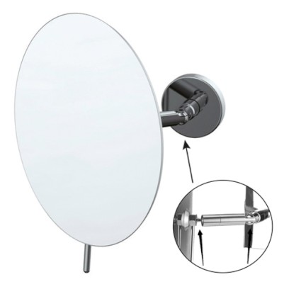 Zrcátko kosmetické pr. 200 mm jednostranné s kloubem 360°, 3x zvětšovací