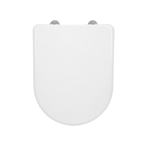 Sedátko klozetové, duroplast, Soft Close, nerez panty, bílé, LENA