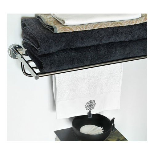 Polička na ručníky s hrazdou, nerez, povrch lesklý
(SLZD 37)