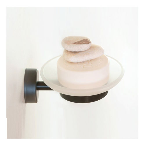 Mýdlenka, nerez/sklo, povrch černý matný
(SLZD 13N)