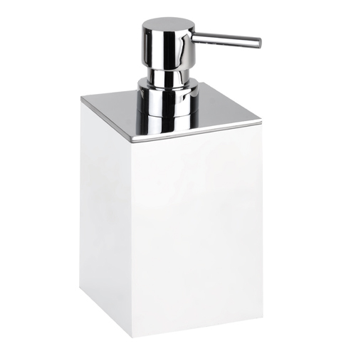 Dávkovač tekutého mýdla na postavení, bílý, GAMMA