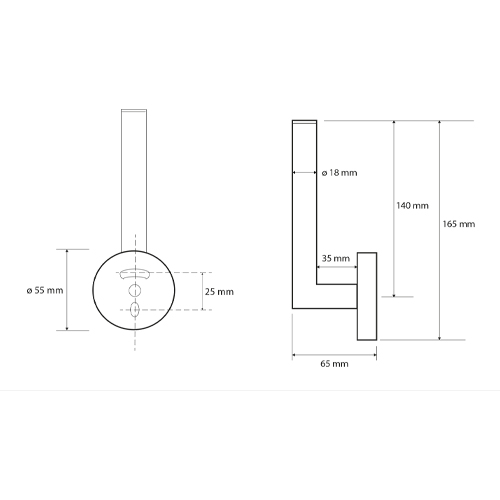 Držák toaletního papíru rezervní economy, OMEGA