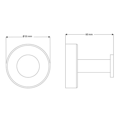 Háček na ručníky, nerez, povrch lesklý
(SLZD 03)
