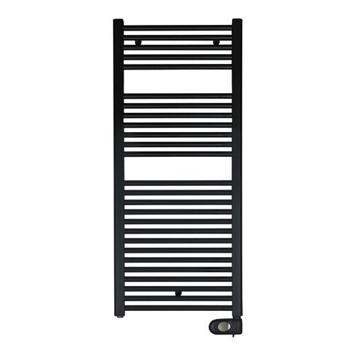 Těleso otopné žebříkové elektrické 1540x600 mm, černá RAL 9005 matná, AURA